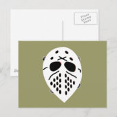 Creepy Hockey Mask Products Postkarte (Vorne/Hinten)