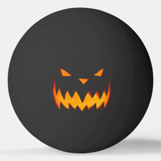 Creepy Hollow Halloween Evil Jack o'Lantern Tischtennisball (Vorderseite)