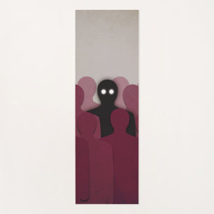 Creepy Horror Art Shadow in People Crowne Yogamatte
