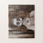 Creepy Horror Doll in Sepia Tones Puzzle (Vertikal)