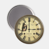Creepy Hotel Clock Personalisiert Magnet (Vorderseite/Rückseite)