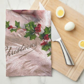 Creepy hübsches Frauen-Weihnachten Weihnachtsmanns Küchentuch (Viertel Falte)