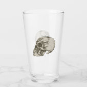 Creepy Human Skull Glas (Rückseite)