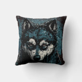 Creepy Husky Kissen (Rückseite)
