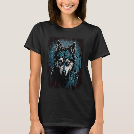 Creepy Husky T-Shirt (Vorderseite)