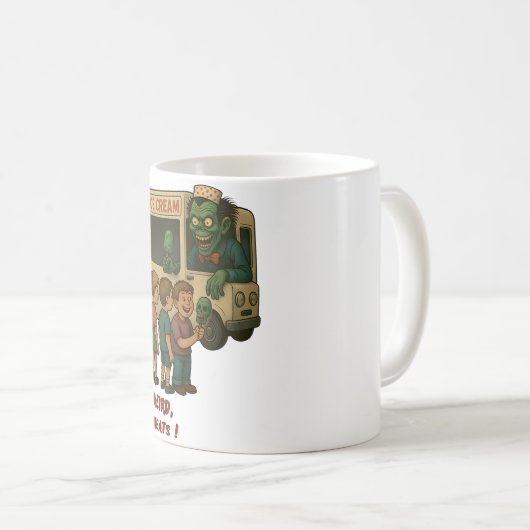Creepy Ice Cream Mug – Sweet Horror Sips Kaffeetasse (VorderseiteRechts)