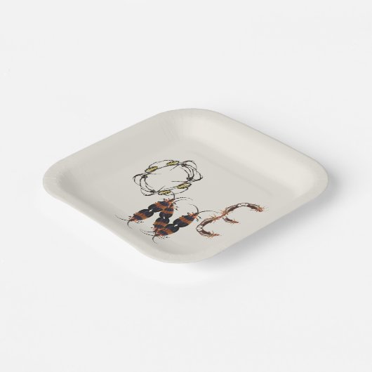 Creepy Insect Bug erster Geburtstag Pappteller (Gewinkelt)