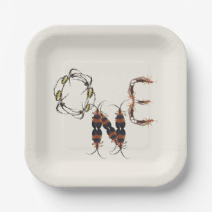 Creepy Insect Bug erster Geburtstag Pappteller