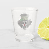 Creepy Irish Skeleton Clown Schnapsglas (Rückseite)