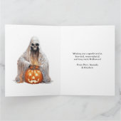 Creepy Jack O’Lantern Ghost Halloween Card Karte (Innenseite)