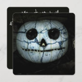 Creepy Jack-o-Lantern Halloween Einladung (Vorne/Hinten)