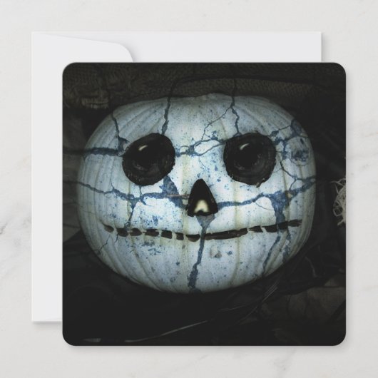 Creepy Jack-o-Lantern Halloween Einladung (Vorderseite)