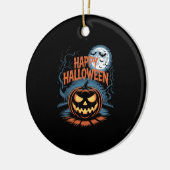 Creepy Jack O� Lantern Halloween Keramik Ornament (Links)