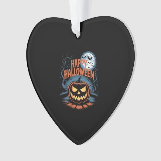 Creepy Jack O� Lantern Halloween Ornament (Vorderseite)