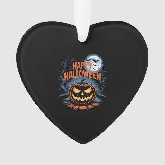 Creepy Jack O� Lantern Halloween Ornament (Vorderseite)