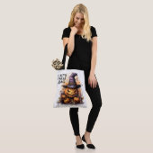 Creepy Jack-o-Lantern mit Hexenhut Tasche (Am Model)