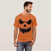 Creepy Jack-O-Lantern Spooky Halloween T-Shirt (Vorne ganz)