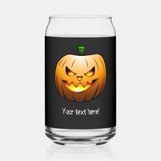 Creepy Jack O'lantern Dosenglas (Vorderseite)