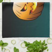 Creepy Jack O'lantern Geschirrtuch (Gefaltet)