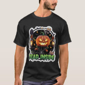 Creepy jackolantern illustration with shovel lante T-Shirt (Vorderseite)