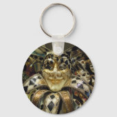 Creepy-Karneval-Maske Schlüsselanhänger (Vorderseite)