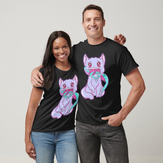 Creepy Kawaii Anime Cat Horror Pastel Goth T-Shirt (Unisex)