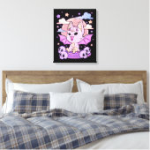 Creepy Kawaii Chibi Horror Niedlich Creepy Pastel  Leinwanddruck (Insitu (Schlafzimmer))