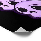 Creepy Kawaii Chibi Horror Niedlich Creepy Pastel  Poster (Ecke)