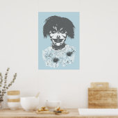 Creepy Killer Clown Gesicht Poster (Küche)