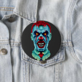 Creepy Killer Zombie Clown Horror Art Button (Beispiel)