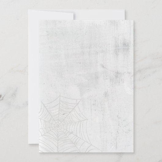 Creepy Kitchen Brautparty Einladung (Rückseite)