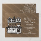 Creepy Kitchen Brautparty Einladung (Vorne/Hinten)