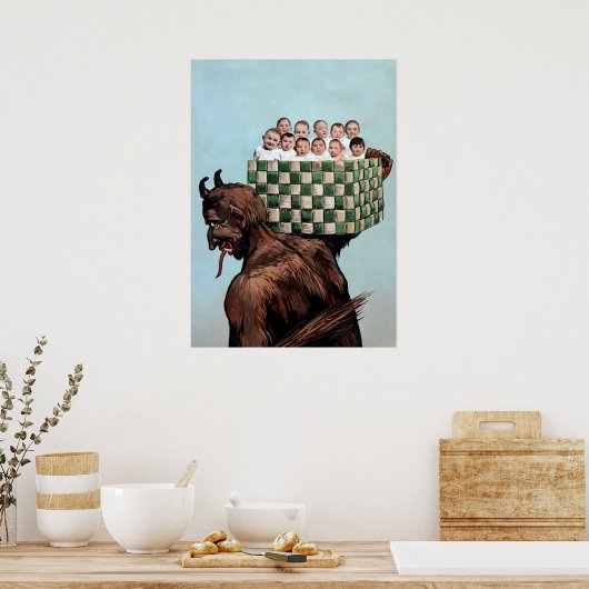 Creepy Krampus Poster (Küche)