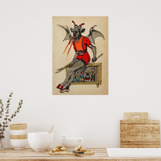 Creepy Krampus Poster (Küche)