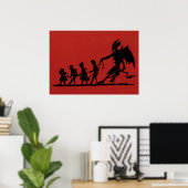 Creepy Krampus Poster (Heimbüro)