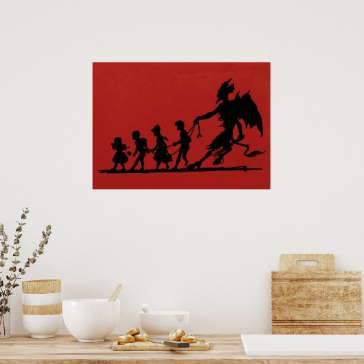 Creepy Krampus Poster (Küche)