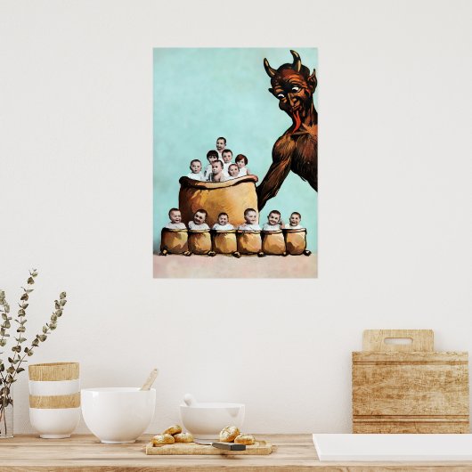 Creepy Krampus Poster (Küche)