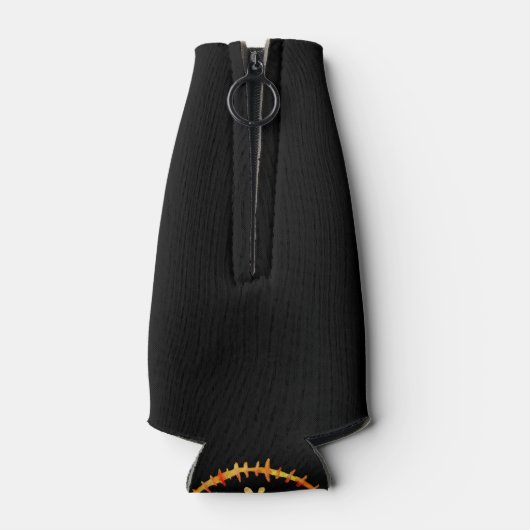 Creepy Lächeln Jack O' Lantern Flaschenkühler (Rückseite)