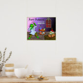 Creepy Mad Science Labrador Halloween Poster (Küche)