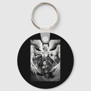Creepy Manga Biblical Angel Beängstigend Eyes Horr Schlüsselanhänger