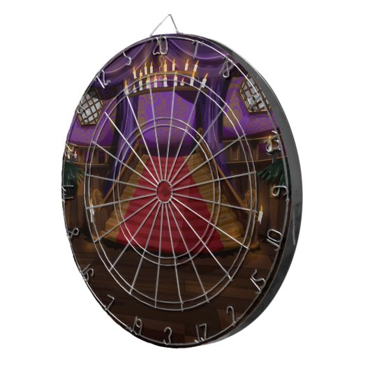 Creepy Mansion Treppe Dartscheibe (Vorderseite rechts)