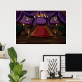 Creepy Mansion Treppe Poster (Heimbüro)