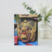 Creepy Mask Postkarte (Stehend Vorderseite)