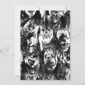 Creepy Masks Einladung (Vorderseite)