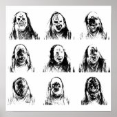 Creepy Masks Poster (Vorne)