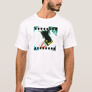 Creepy Maus im Blockiervictor-Film-Kunst-Foto T-Shirt