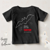 Creepy Milk Vampire Bat Halloween Baby T-shirt