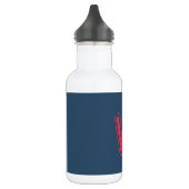 Creepy Monogram Clashing Red auf Blue Edelstahlflasche (Links)