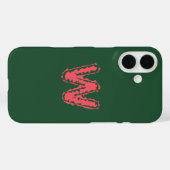 Creepy Monogram Clashpink auf Green Case-Mate iPhone Hülle (Rückseite (Horizontal))