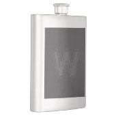 Creepy Monogram Gray on Gray Flachmann (Rechts)